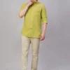 Women Cottonworld 100% Linen Shirts | 100% Linen Shirts^Men's 100% Linen Regular Fit Shirt