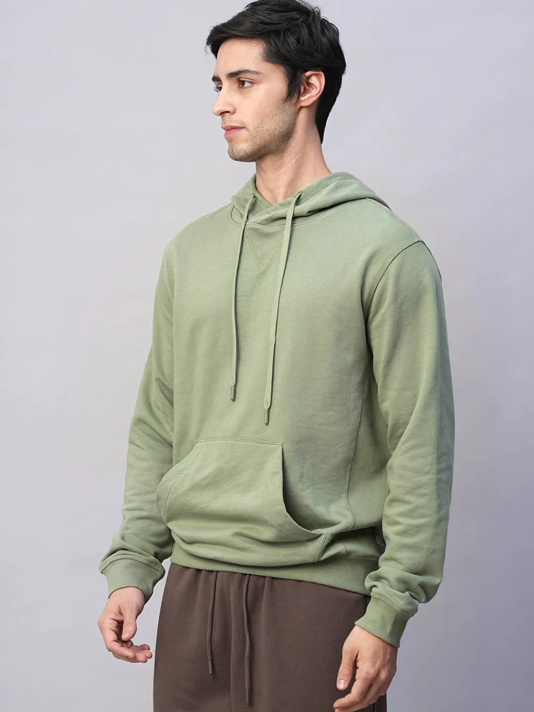 Cottonworld Men | Regular Fit^Men's Organic Cotton Regular Fit Hoodie Sweatshirt