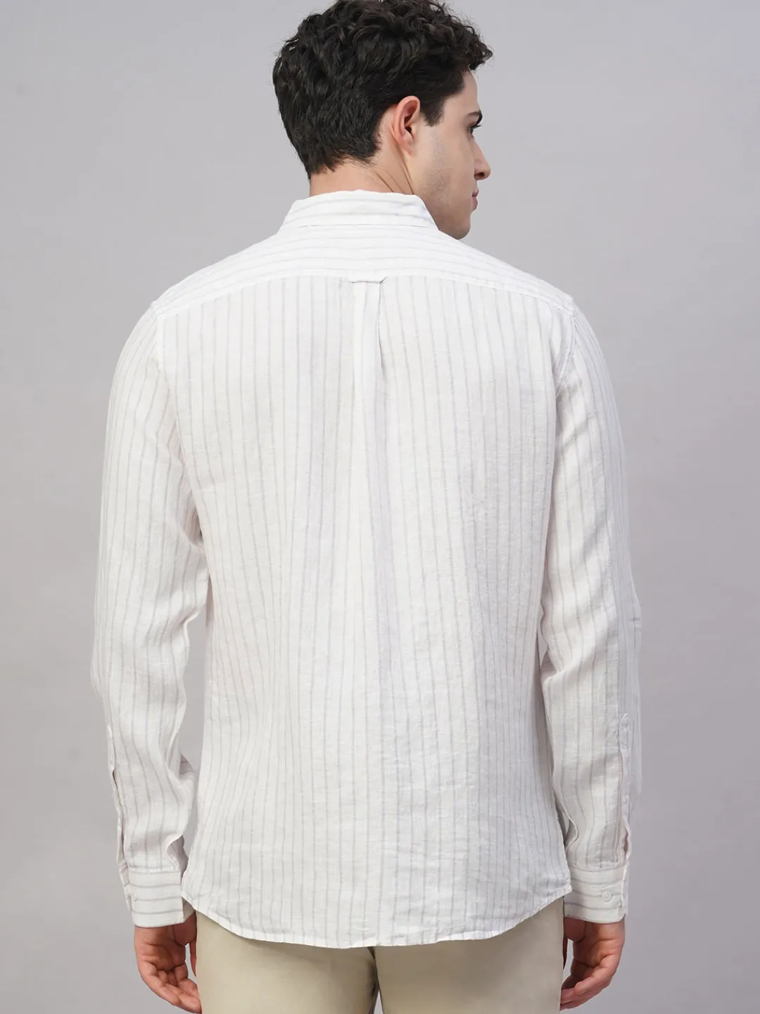 Women Cottonworld 100% Linen Shirts | 100% Linen Shirts^Men's 100% Linen Regular Fit Shirt