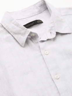 Women Cottonworld 100% Linen Shirts | 100% Linen Shirts^Men's 100% Linen Regular Fit Shirt