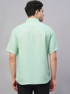 Women Cottonworld 100% Linen Shirts | 100% Linen Shirts^Men's 100% Linen Regular Fit Shirt