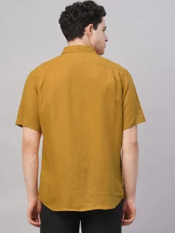 Women Cottonworld 100% Linen Shirts | 100% Linen Shirts^Men's 100% Linen Regular Fit Shirt