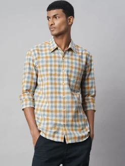 Women Cottonworld Shirts | Shirts^Men's Cotton Linen Regular Fit Shirt