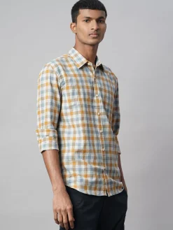 Women Cottonworld Shirts | Shirts^Men's Cotton Linen Regular Fit Shirt