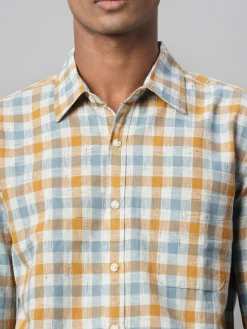 Women Cottonworld Shirts | Shirts^Men's Cotton Linen Regular Fit Shirt