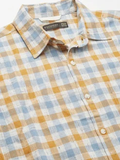 Women Cottonworld Shirts | Shirts^Men's Cotton Linen Regular Fit Shirt