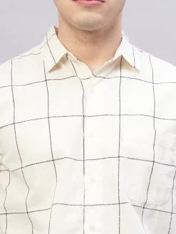 Women Cottonworld Checkered | Checkered^Men's 100% Cotton Regular Fit Shirt