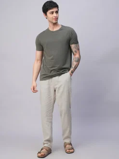 Cottonworld 100% Linen Pants | 100% Linen Pants^Men's 100% Linen Regular Fit Pant