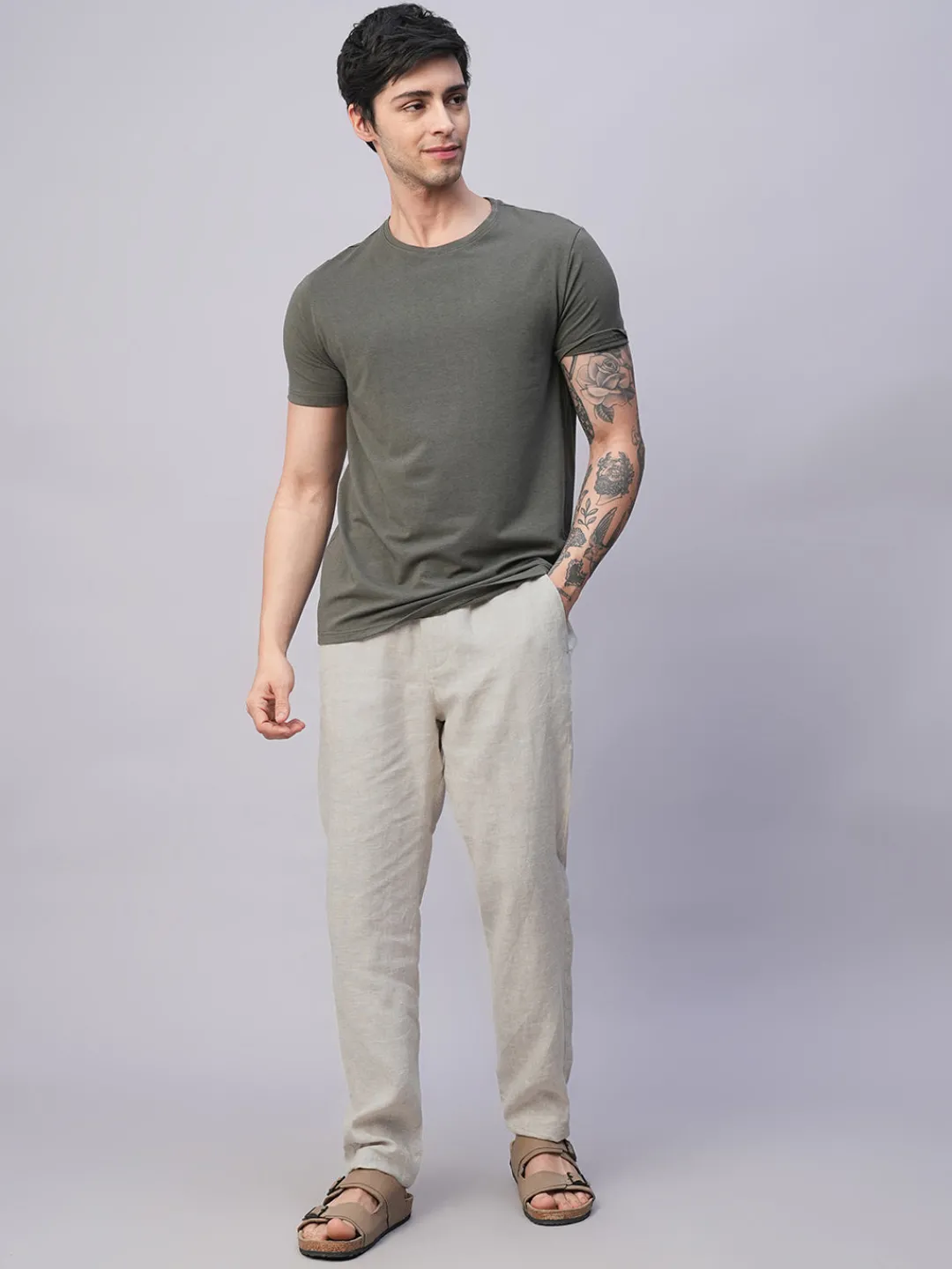 Cottonworld 100% Linen Pants | 100% Linen Pants^Men's 100% Linen Regular Fit Pant