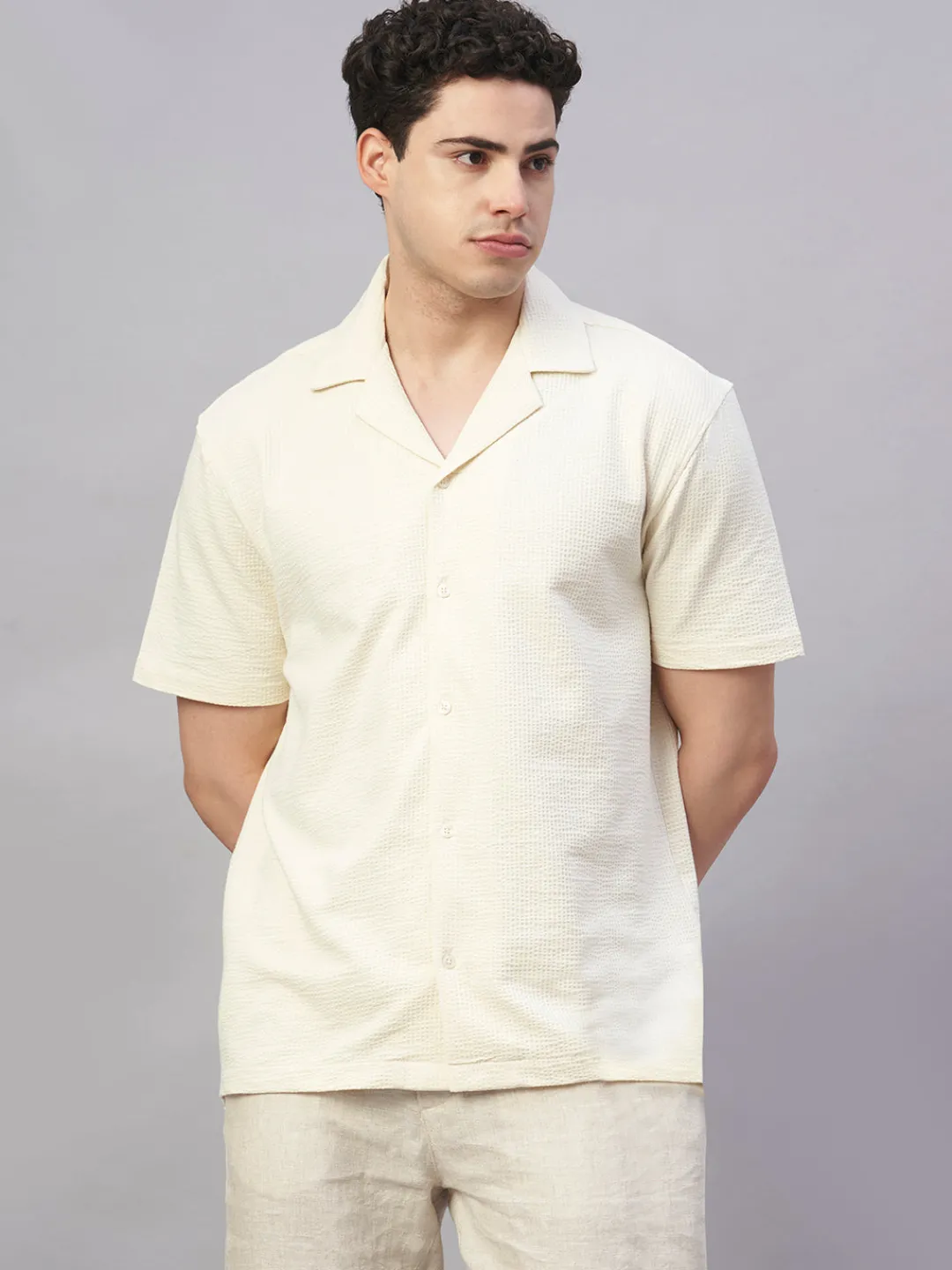 Cottonworld Regular Fit^Men's Cotton Elastane Regular Fit Tshirt