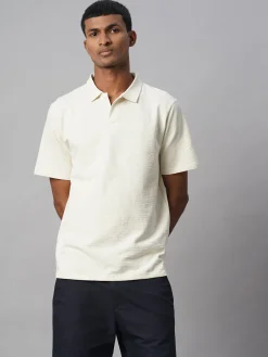 Cottonworld Regular Fit | Polo^Men's Cotton Elastane Regular Fit Tshirt