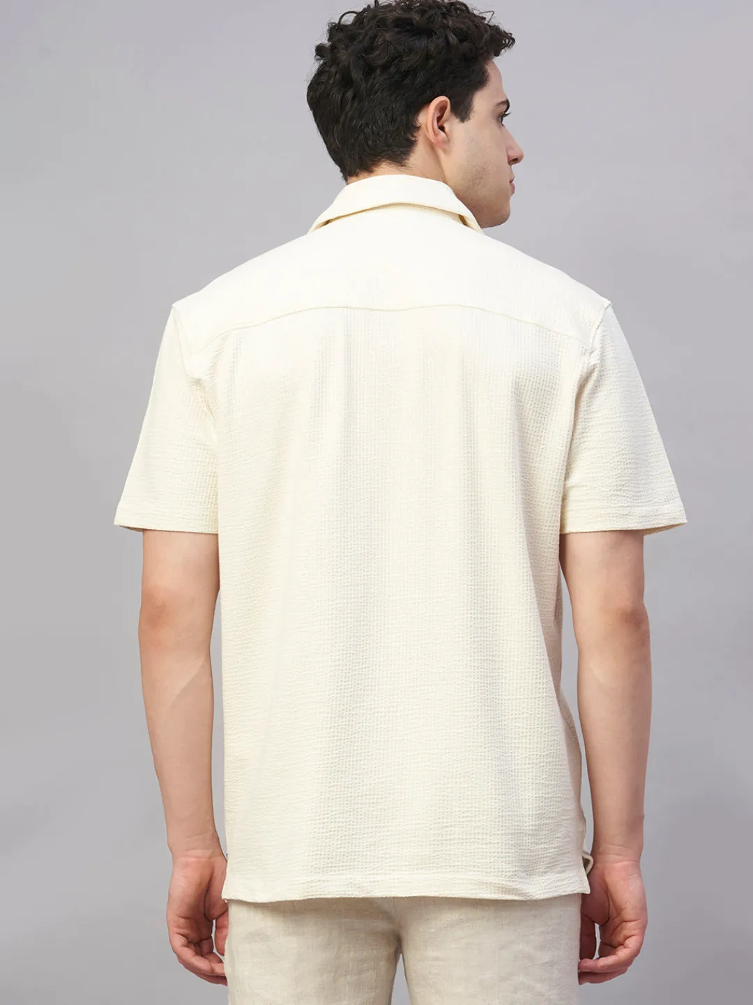 Cottonworld Regular Fit^Men's Cotton Elastane Regular Fit Tshirt