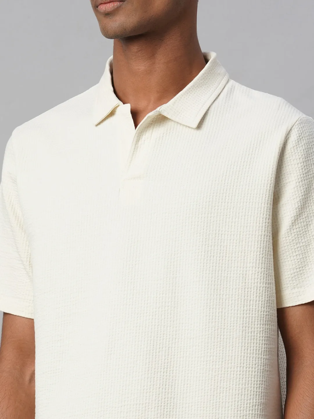 Cottonworld Regular Fit | Polo^Men's Cotton Elastane Regular Fit Tshirt
