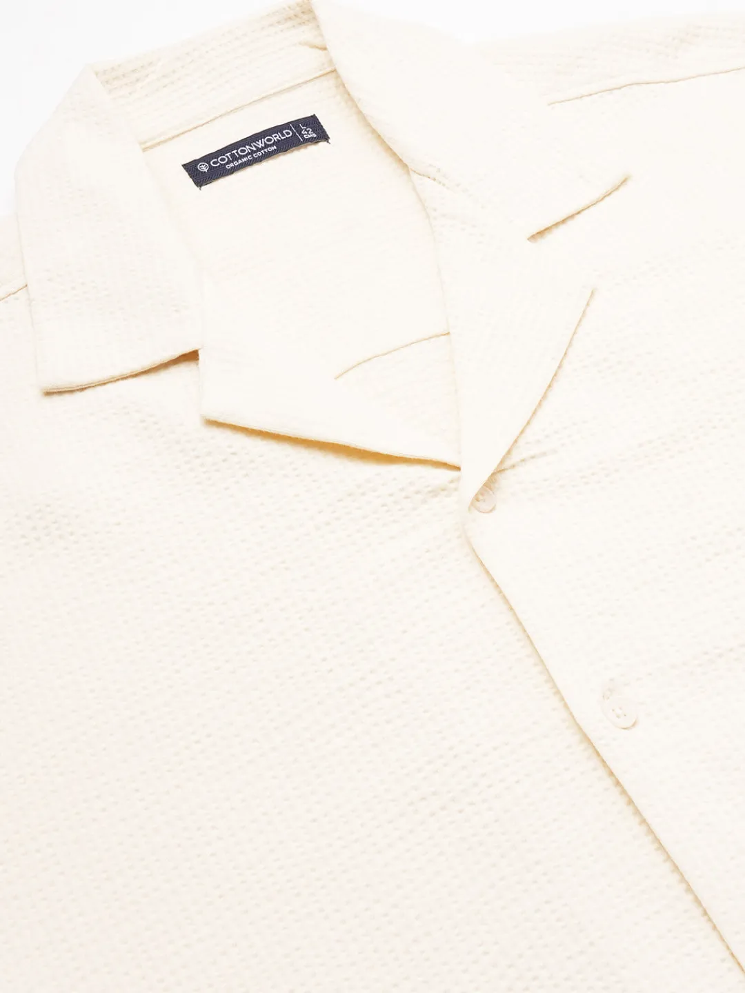Cottonworld Regular Fit^Men's Cotton Elastane Regular Fit Tshirt