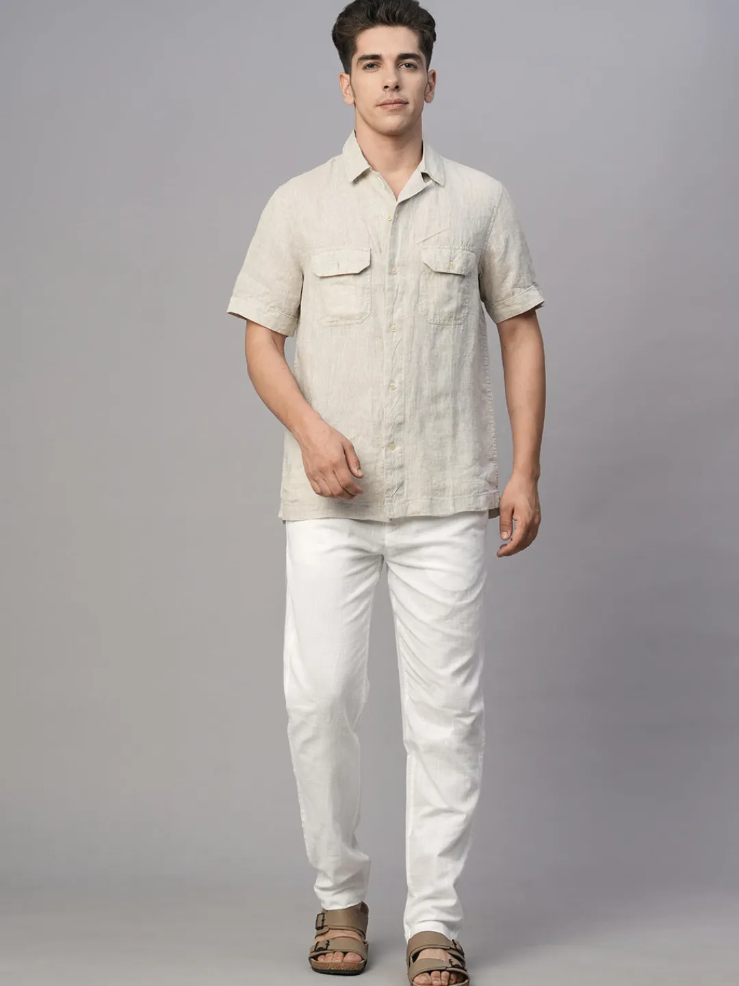 Women Cottonworld Solid | Solid^Men's Cotton Regular Fit Shirt