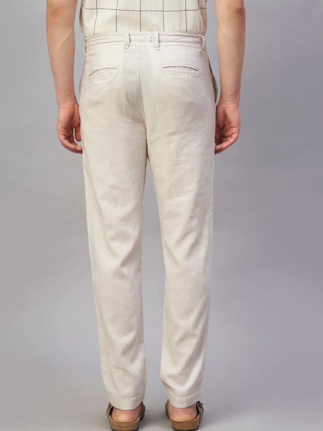 Cottonworld Pants | Pants^Men's Linen Cotton Regular Fit Pant
