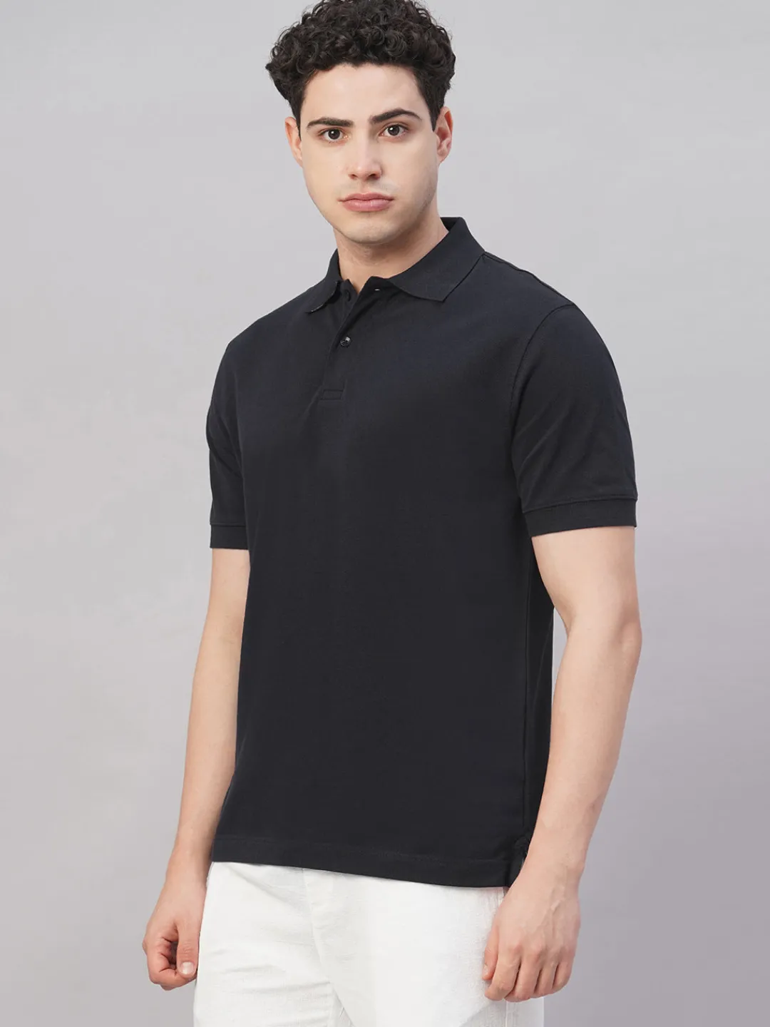 Cottonworld Regular Fit | Polo^Men's 100% Cotton Regular Fit Tshirt