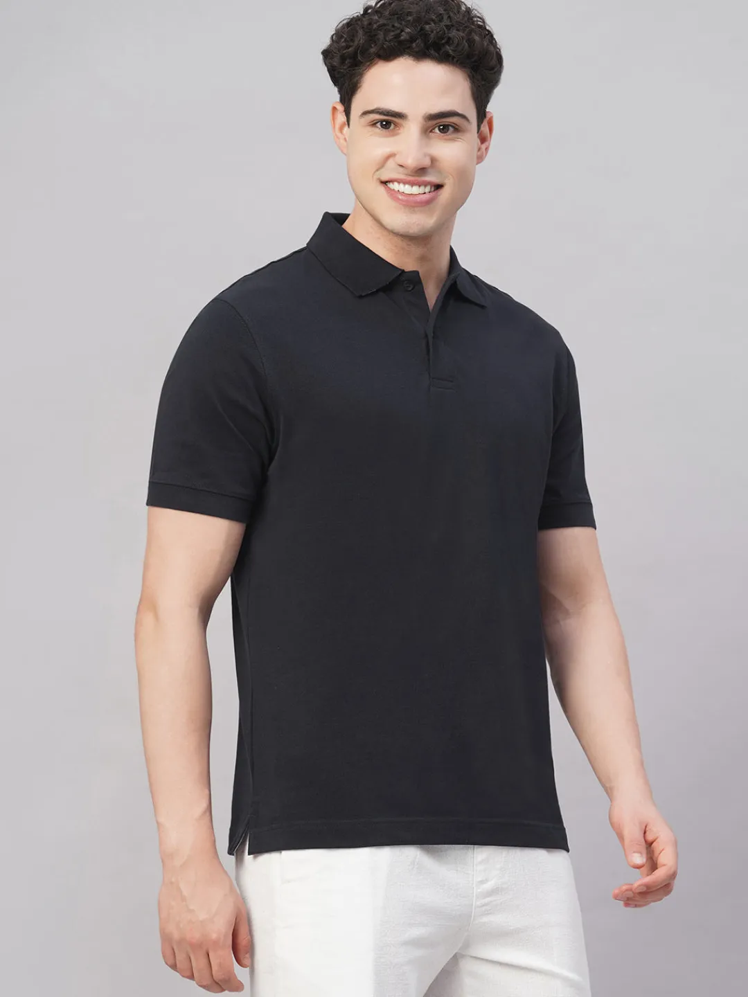 Cottonworld Regular Fit | Polo^Men's 100% Cotton Regular Fit Tshirt
