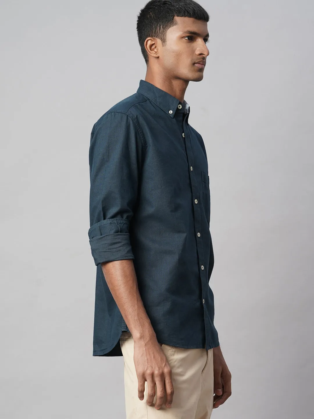 Women Cottonworld Solid | Solid^Men's 100% Cotton Regular Fit Shirt