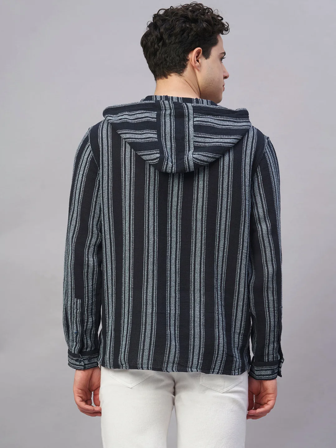 Women Cottonworld Striped | Striped^Men's 100% Cotton Regular Fit Shirt