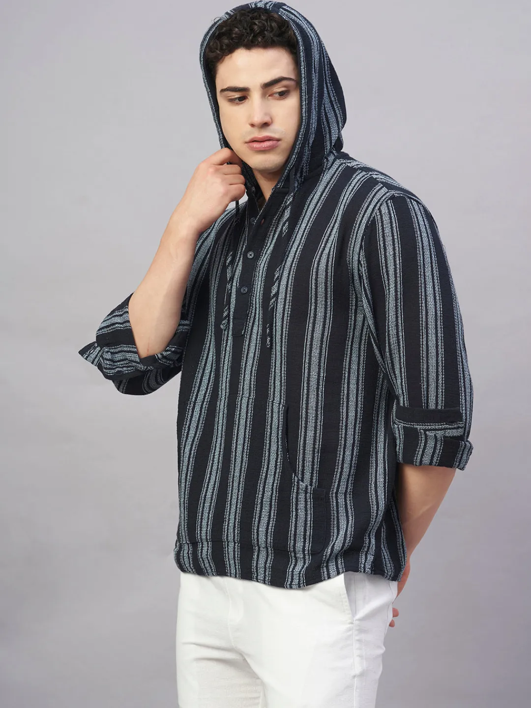 Women Cottonworld Striped | Striped^Men's 100% Cotton Regular Fit Shirt