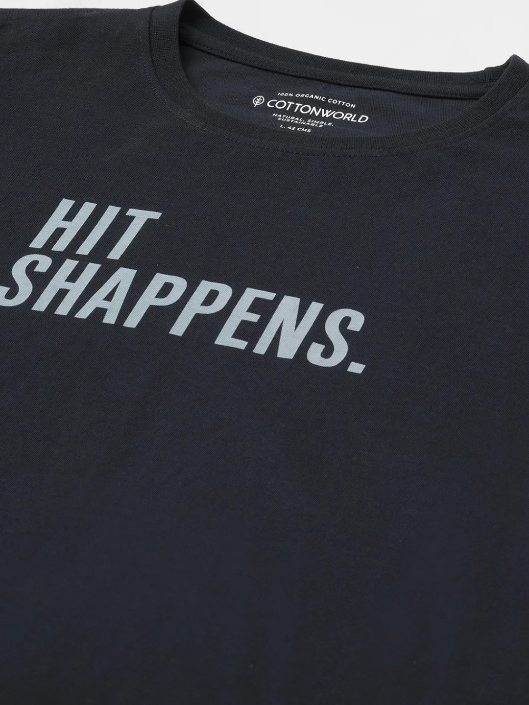 Cottonworld Regular Fit | Basic^Men's 100% Cotton Regular Fit Tshirt