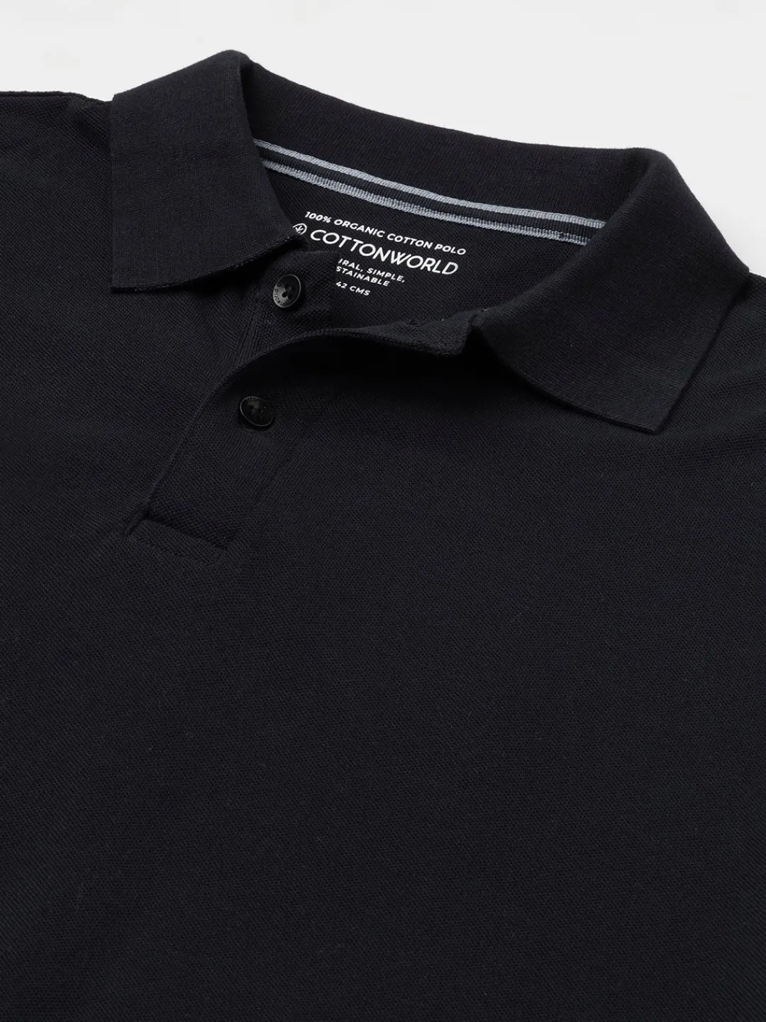 Cottonworld Regular Fit | Polo^Men's 100% Cotton Regular Fit Tshirt