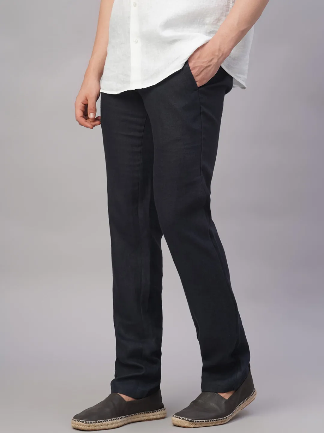 Cottonworld 100% Linen Pants | 100% Linen Pants^Men's 100% Linen Regular Fit Pant