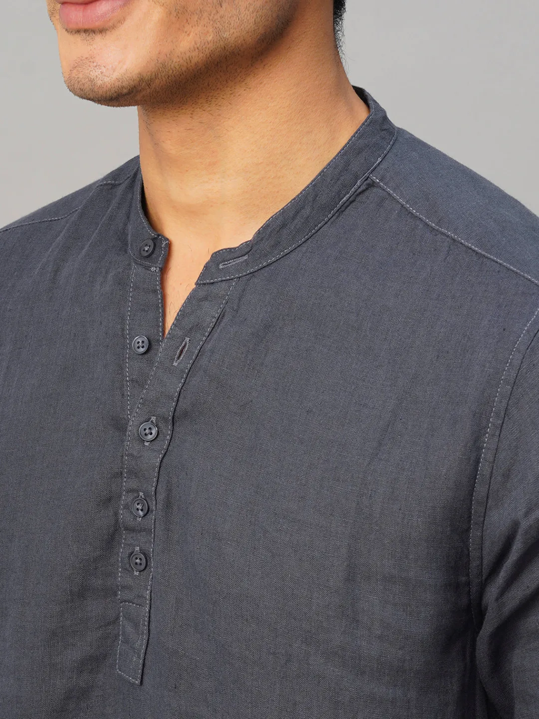Women Cottonworld 100% Linen Shirts | 100% Linen Shirts^Men's 100% Linen Slim Fit Shirt