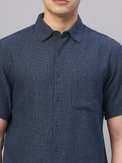 Women Cottonworld Checkered | Checkered^Men's Cotton Flax Regular Fit Shirt