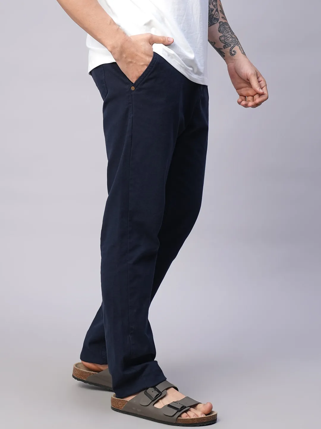 Cottonworld Slim Fit | Casual^Men's Cotton Lycra Slim Fit Pant