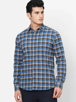 Women Cottonworld Checkered | Checkered^Men's Cotton Regular Fit Checked Shirt
