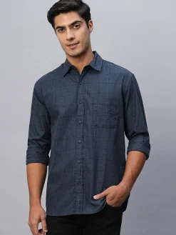 Women Cottonworld Checkered | Checkered^Men's Cotton Regular Fit Checked Shirt