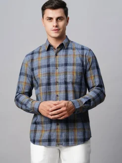 Women Cottonworld Checkered | Checkered^Men's Cotton Regular Fit Checked Shirt