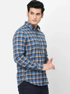 Women Cottonworld Checkered | Checkered^Men's Cotton Regular Fit Checked Shirt