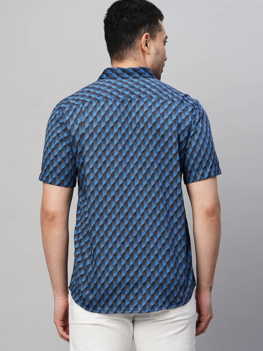 Women Cottonworld Print | Print^Men's Cotton Regular Fit Printed Shirt