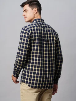 Women Cottonworld Checkered | Checkered^Men's Cotton Regular Fit Checked Shirt