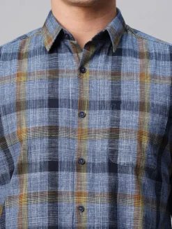 Women Cottonworld Checkered | Checkered^Men's Cotton Regular Fit Checked Shirt