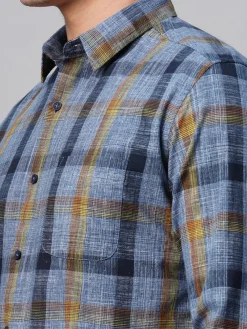 Women Cottonworld Checkered | Checkered^Men's Cotton Regular Fit Checked Shirt