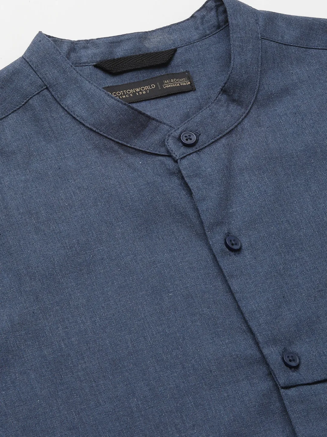 Women Cottonworld Solid | Solid^Men's Cotton Regular Fit Shirt
