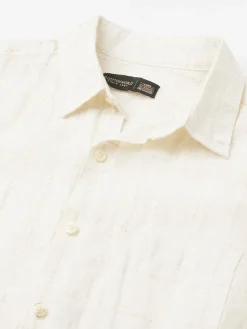Women Cottonworld 100% Linen Shirts | 100% Linen Shirts^Men's 100% Linen Regular Fit Shirt