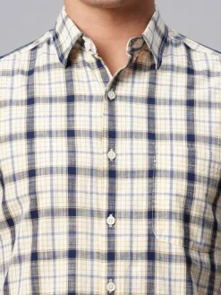 Women Cottonworld Checkered | Checkered^Men's Cotton Regular Fit Checked Shirt