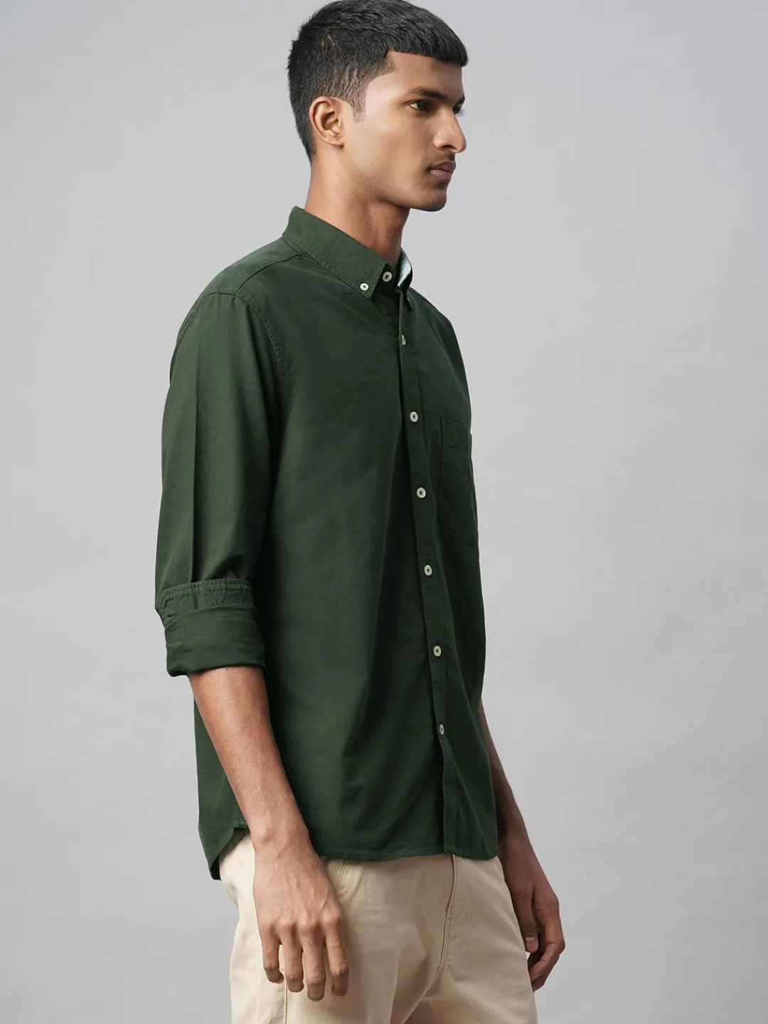 Women Cottonworld Solid | Solid^Men's 100% Cotton Regular Fit Shirt