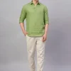 Women Cottonworld 100% Linen Shirts | 100% Linen Shirts^Men's 100% Linen Regular Fit Shirt