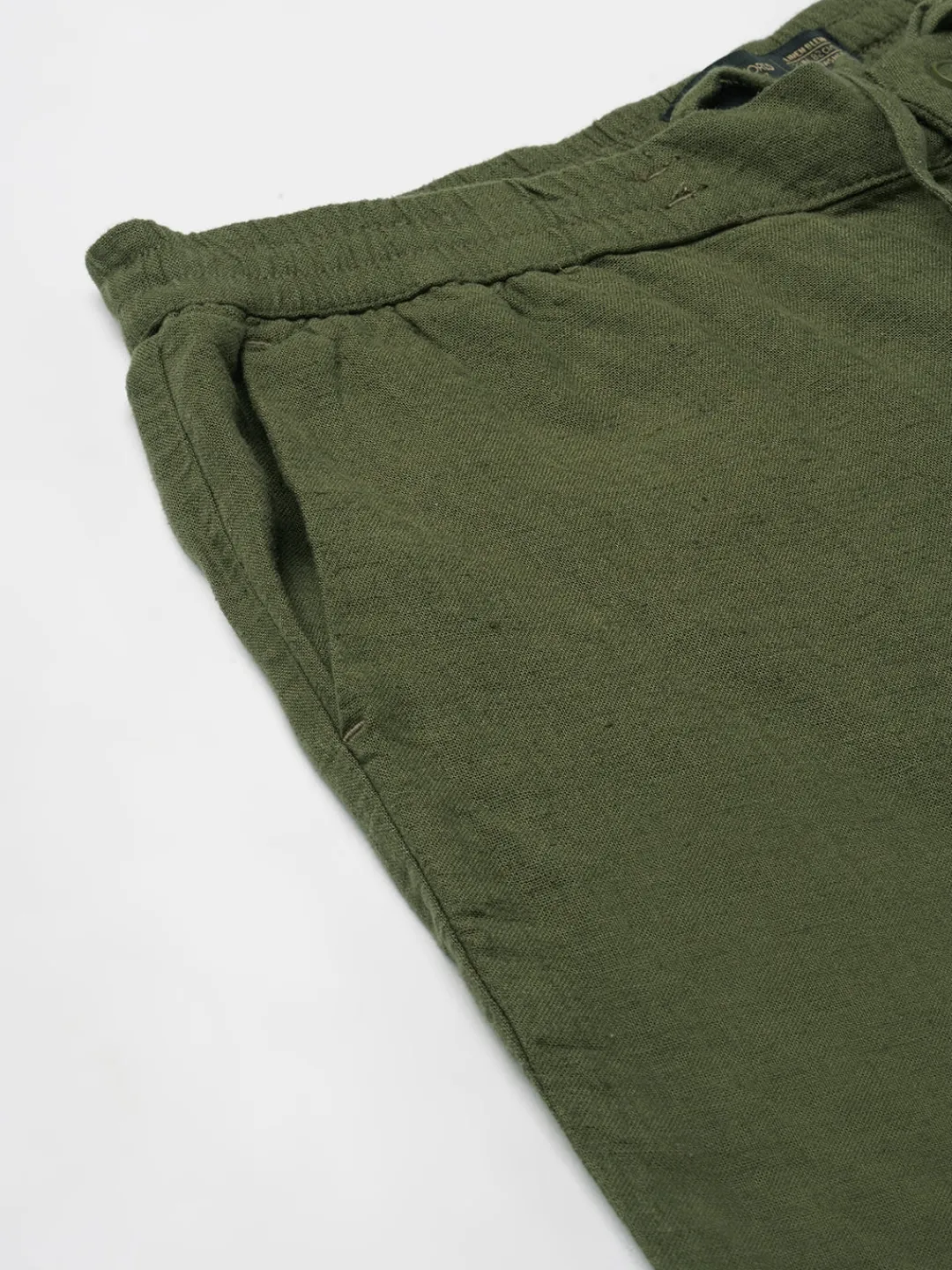 Cottonworld Pants | Pants^Men's Viscose Linen Regular Fit Pant