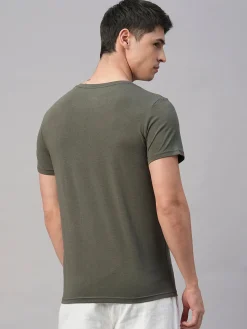 Cottonworld Men | Regular Fit^Men's Cotton Bamboo Elastane Regular Fit Tshirt