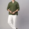Women Cottonworld Shirts | Shirts^Men's Cotton Linen Regular Fit Shirt