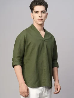 Women Cottonworld Shirts | Shirts^Men's Cotton Linen Regular Fit Shirt