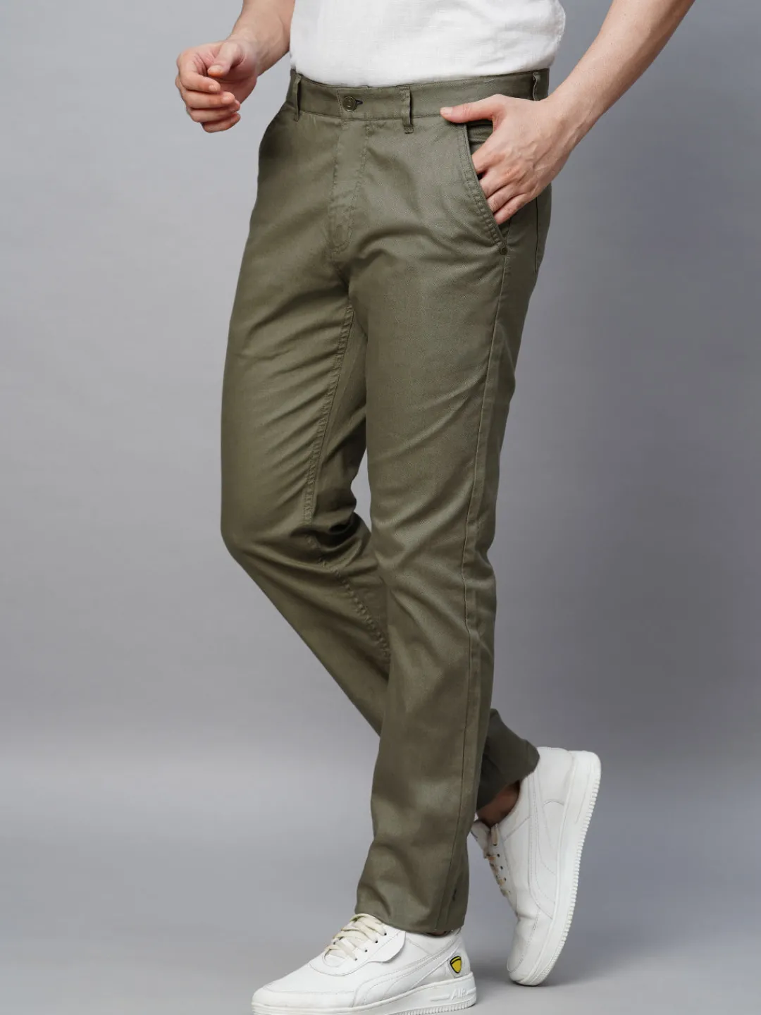 Cottonworld Slim Fit | Casual^Men's Cotton Lycra Slim Fit Pant