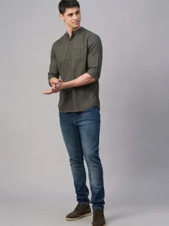 Women Cottonworld Solid | Solid^Men's Cotton Modal Regular Fit Shirt